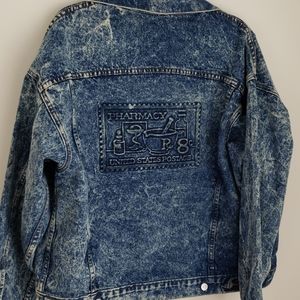 Vintage 80s Embossed Tyca Denim Jacket Sz M